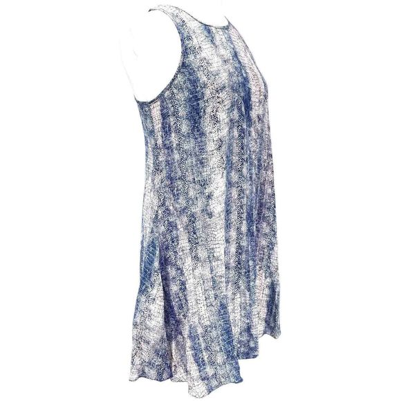Rory Beca 100% Silk Snakeskin Print Racerback Tank Sheath Mini Dress Size Small - Picture 1 of 10